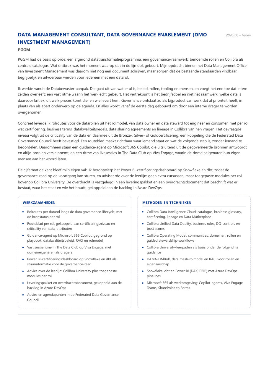 Cv van Sonny van Bergen, pagina 5