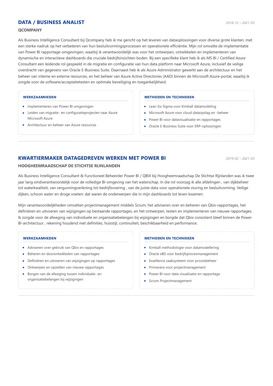 Cv van Sonny van Bergen, pagina 14